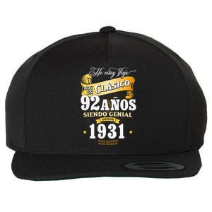 92nd Birthday Gift For In Spanish Regalo Cumpleanos 92 Wool Snapback Cap