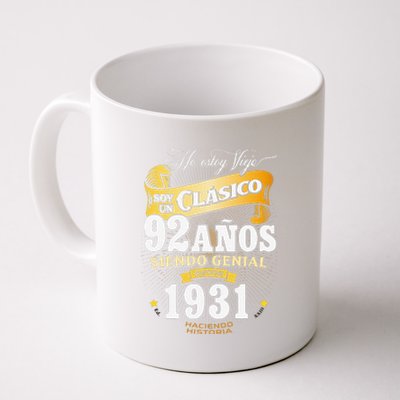 92nd Birthday Gift For In Spanish Regalo Cumpleanos 92 Coffee Mug