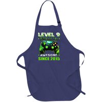 9th Birthday Gamer 9 Year Old Funny Bday Boy Nine Son Full-Length Apron With Pockets