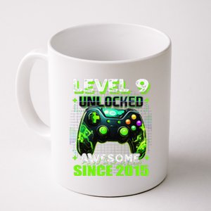 9th Birthday Gamer 9 Year Old Funny Bday Boy Nine Son Coffee Mug