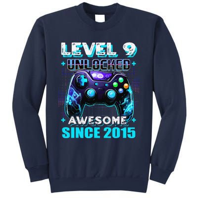 9th Birthday Gamer 9 Year Old Funny Bday Boy Nine Son Sweatshirt