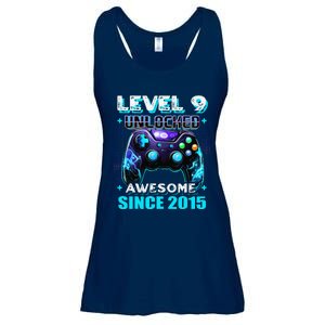 9th Birthday Gamer 9 Year Old Funny Bday Boy Nine Son Ladies Essential Flowy Tank