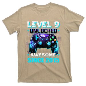 9th Birthday Gamer 9 Year Old Funny Bday Boy Nine Son T-Shirt