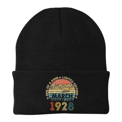 95th Birthday Gift Awesome Since March 1928 95 Year Old Beanie