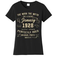 95th Birthday Gift Legends Born In January 1928 95 Years Old Women's T-Shirt