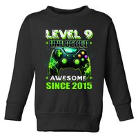 9th Birthday Gamer 9 Year Old Funny Bday Boy Nine Son Toddler Sweatshirt