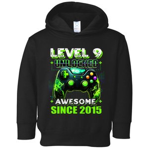 9th Birthday Gamer 9 Year Old Funny Bday Boy Nine Son Toddler Hoodie