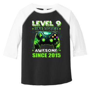 9th Birthday Gamer 9 Year Old Funny Bday Boy Nine Son Toddler Fine Jersey T-Shirt