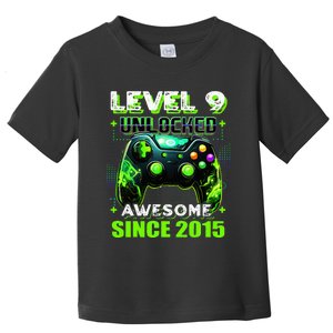 9th Birthday Gamer 9 Year Old Funny Bday Boy Nine Son Toddler T-Shirt