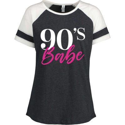 90's Babe Gift Enza Ladies Jersey Colorblock Tee