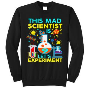 9th Birthday Gift This Mad Scientist Is 9 Let's Experiment Sweatshirt