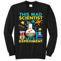 9th Birthday Gift This Mad Scientist Is 9 Let's Experiment Sweatshirt