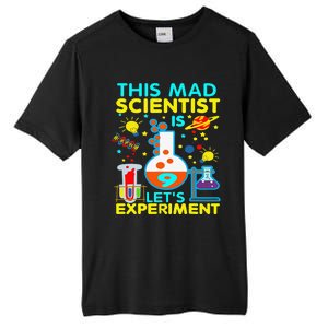 9th Birthday Gift This Mad Scientist Is 9 Let's Experiment Tall Fusion ChromaSoft Performance T-Shirt