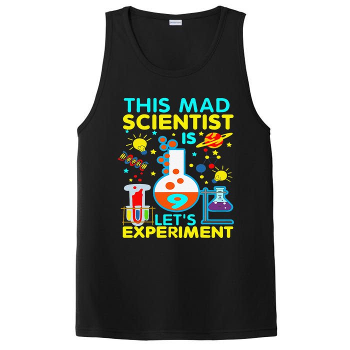 9th Birthday Gift This Mad Scientist Is 9 Let's Experiment PosiCharge Competitor Tank