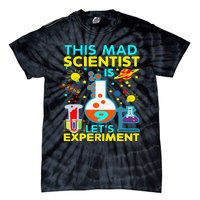 9th Birthday Gift This Mad Scientist Is 9 Let's Experiment Tie-Dye T-Shirt