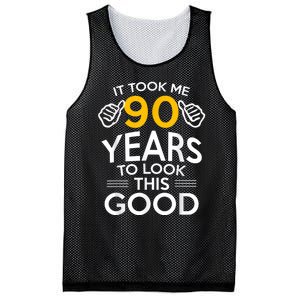 90th Birthday Gift, Took Me 90 Years - 90 Year Old shirt Mesh Reversible Basketball Jersey Tank