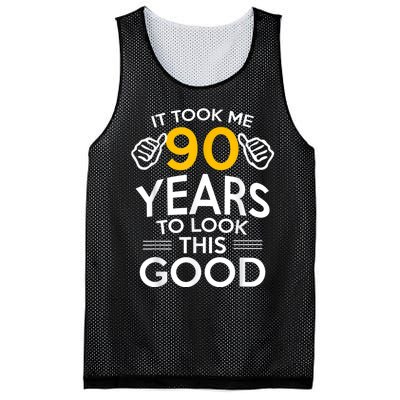 90th Birthday Gift, Took Me 90 Years - 90 Year Old shirt Mesh Reversible Basketball Jersey Tank