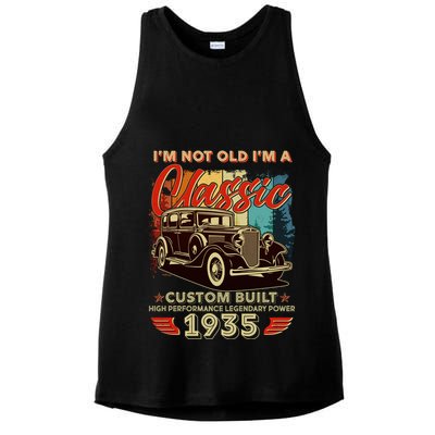 90th Birthday Im Not Old Im A Classic 1935 Custom Built Ladies PosiCharge Tri-Blend Wicking Tank