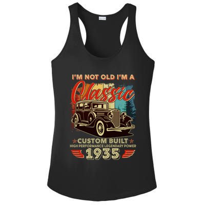 90th Birthday Im Not Old Im A Classic 1935 Custom Built Ladies PosiCharge Competitor Racerback Tank