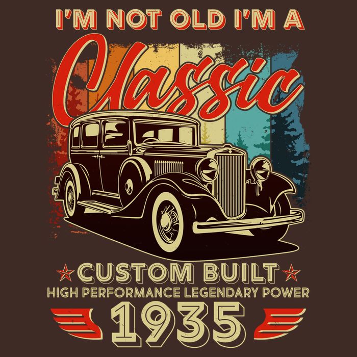 90th Birthday Im Not Old Im A Classic 1935 Custom Built T-Shirt