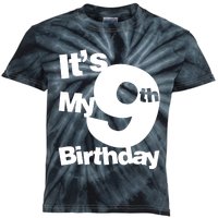 9th Birthday. Its My 9th Birthday 9 Year Old Birthday Kids Tie-Dye T-Shirt