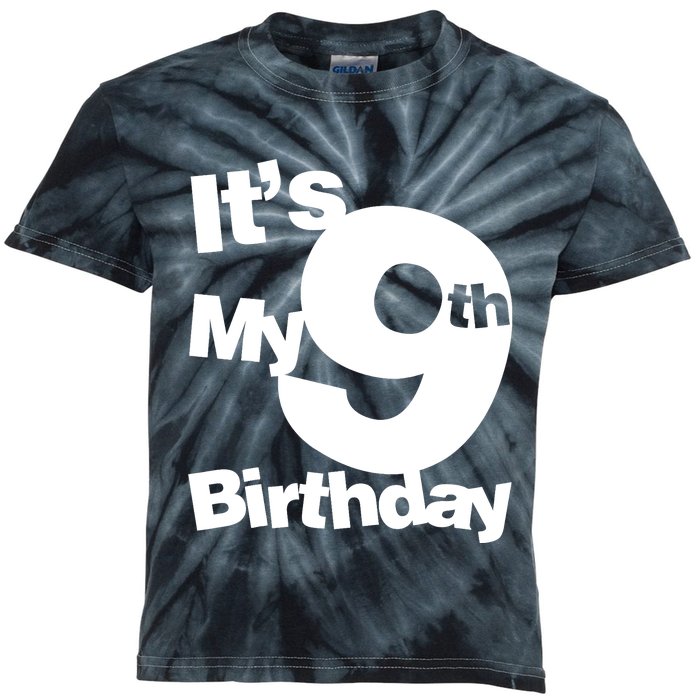 9th Birthday. Its My 9th Birthday 9 Year Old Birthday Kids Tie-Dye T-Shirt