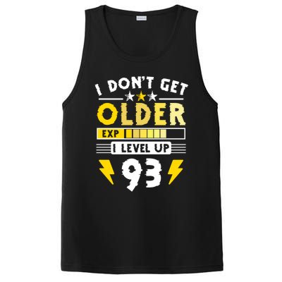 93rd Birthday I Dont Get Older I Level Up 93 Years Great Gift PosiCharge Competitor Tank