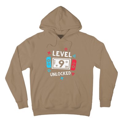 9th Birthday Level 9 Unlocked Video Game Party Hoodie