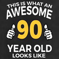 90th Birthday Long Sleeve  Funny 90 Years Old Gifts Tumbler