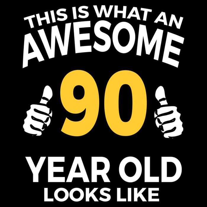 90th Birthday Long Sleeve  Funny 90 Years Old Gifts Womens T-Shirt