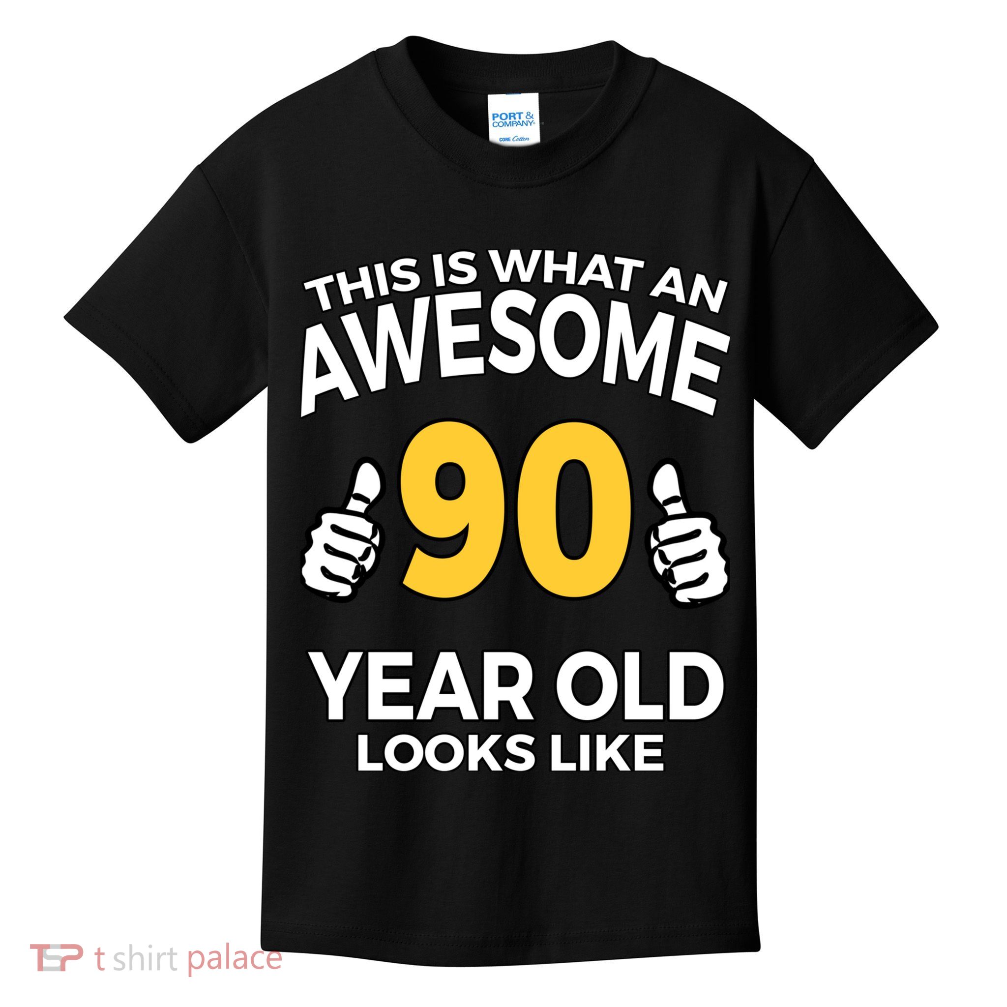 90th Birthday Long Sleeve  Funny 90 Years Old Gifts Kids T-Shirt