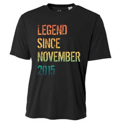 9th Birthday Legend Born November 2015 Cooling Performance Crew T-Shirt