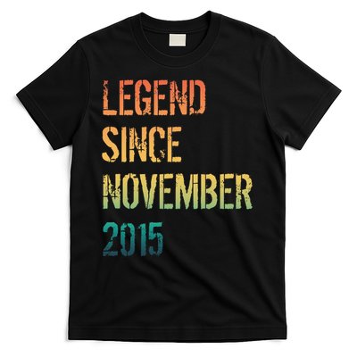 9th Birthday Legend Born November 2015 T-Shirt