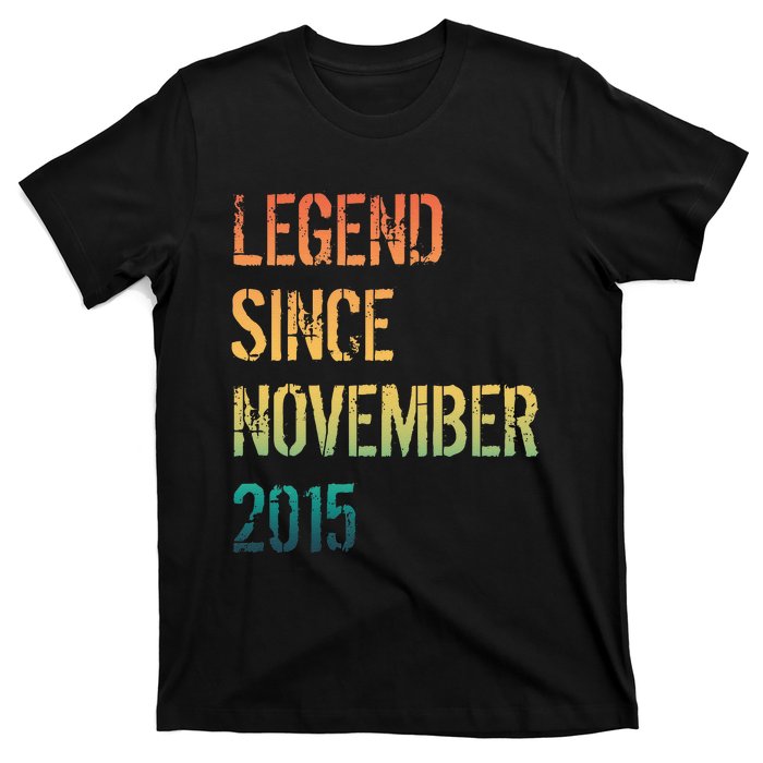 9th Birthday Legend Born November 2015 T-Shirt