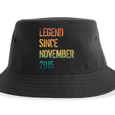 9th Birthday Legend Born November 2015 Sustainable Bucket Hat