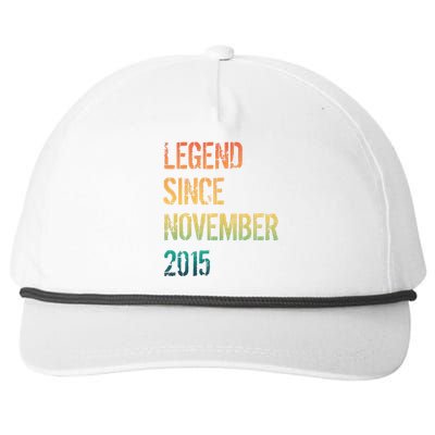 9th Birthday Legend Born November 2015 Snapback Five-Panel Rope Hat