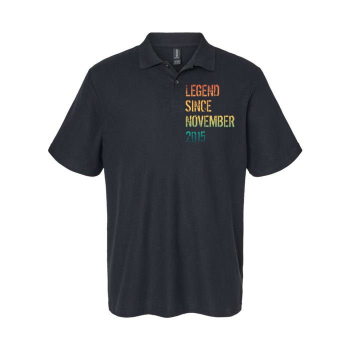 9th Birthday Legend Born November 2015 Softstyle Adult Sport Polo