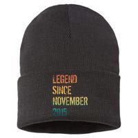 9th Birthday Legend Born November 2015 Sustainable Knit Beanie