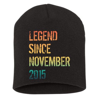 9th Birthday Legend Born November 2015 Short Acrylic Beanie