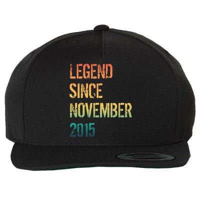 9th Birthday Legend Born November 2015 Wool Snapback Cap