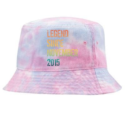 9th Birthday Legend Born November 2015 Tie-Dyed Bucket Hat