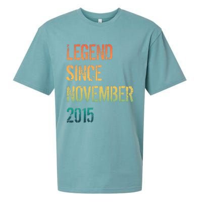 9th Birthday Legend Born November 2015 Sueded Cloud Jersey T-Shirt