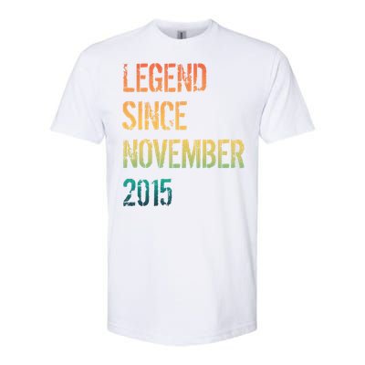 9th Birthday Legend Born November 2015 Softstyle CVC T-Shirt