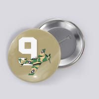 9th Birthday Military Plane Aircraft Fighter 9 Year Old Button