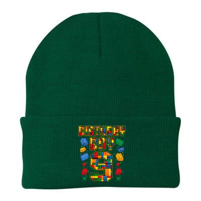 9th Birthday Master Builder 9 Years Old Block Building Knit Cap Winter Beanie