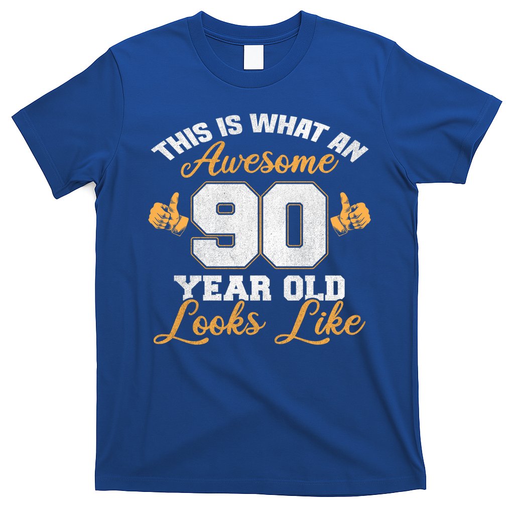 90th Birthday Novelty Gift Awesome 90 Year Old Cool Gift T-Shirt