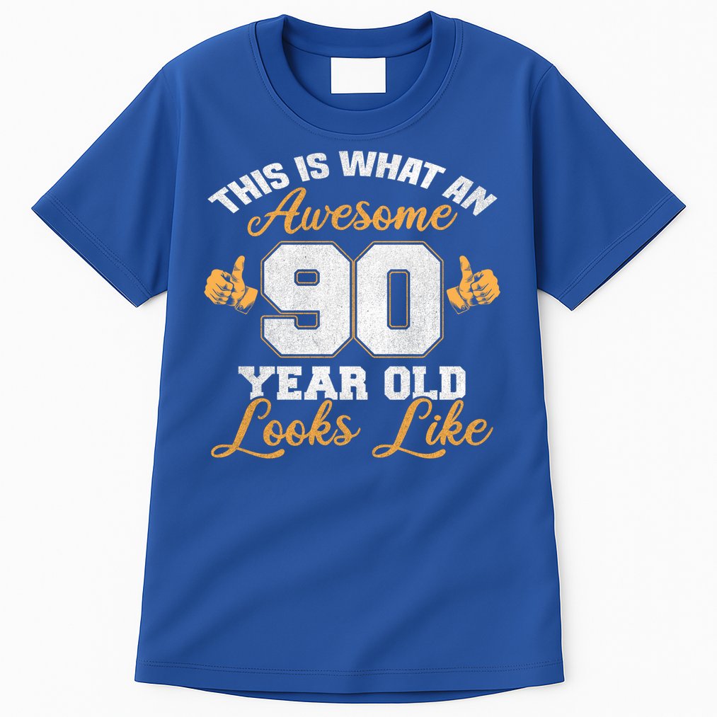 90th Birthday Novelty Gift Awesome 90 Year Old Cool Gift Tall T-Shirt
