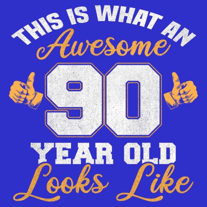 90th Birthday Novelty Gift Awesome 90 Year Old Cool Gift Baby Bodysuit