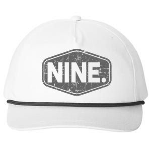 9th Birthday Of Boy Or Girl 9 Years Old Nine Snapback Five-Panel Rope Hat