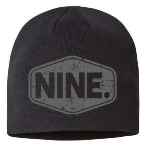 9th Birthday Of Boy Or Girl 9 Years Old Nine Sustainable Beanie